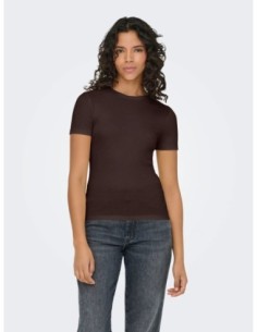 Only t-shirt femme marron doux | choixmode.fr