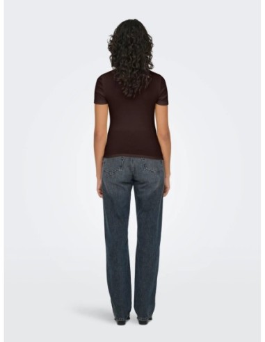 Only t-shirt femme marron doux | choixmode.fr