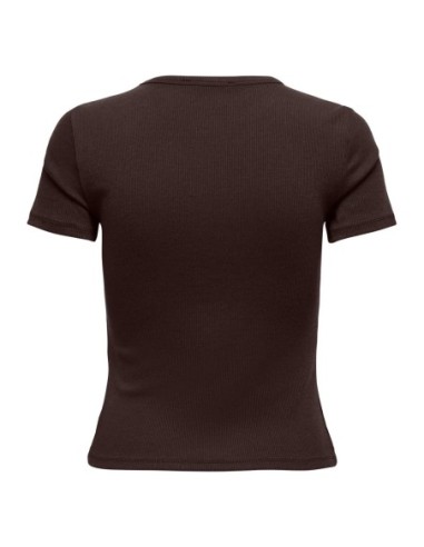 Only t-shirt femme marron doux | choixmode.fr