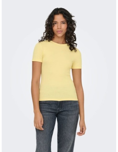 Only t-shirt femme jaune léger | choixmode.fr