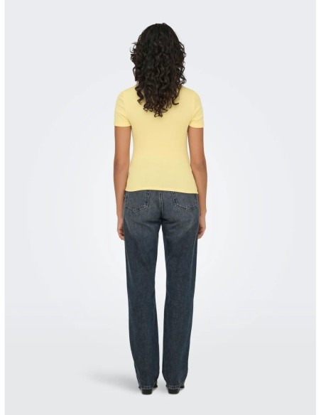 Only t-shirt femme jaune léger | choixmode.fr