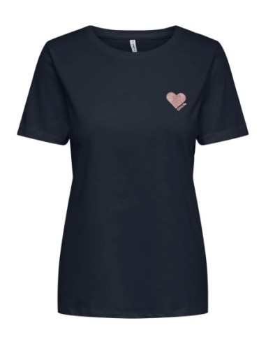 Only t-shirt femme bleu coton | choixmode.fr