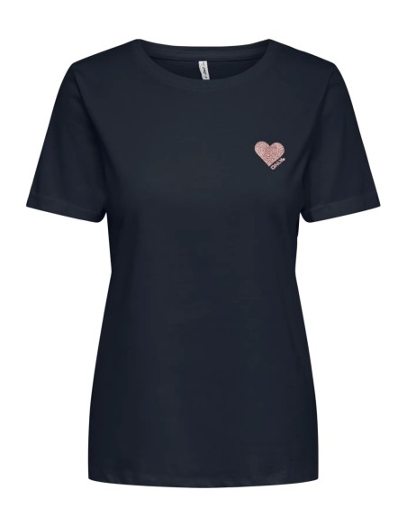 Only t-shirt femme bleu coton | choixmode.fr