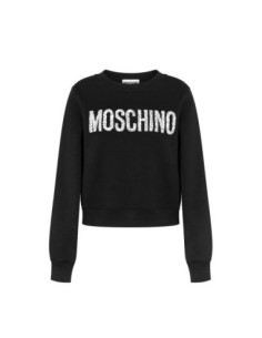 Moschino sweat femme noir imprimé | choixmode.fr