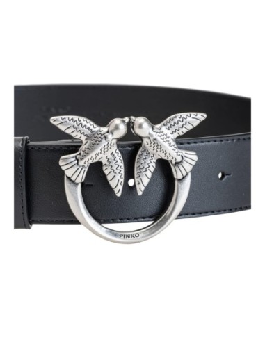Pinko ceinture femme noire cuir | choixmode.fr