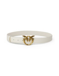 Pinko ceinture femme blanche cuir premium | choixmode.fr