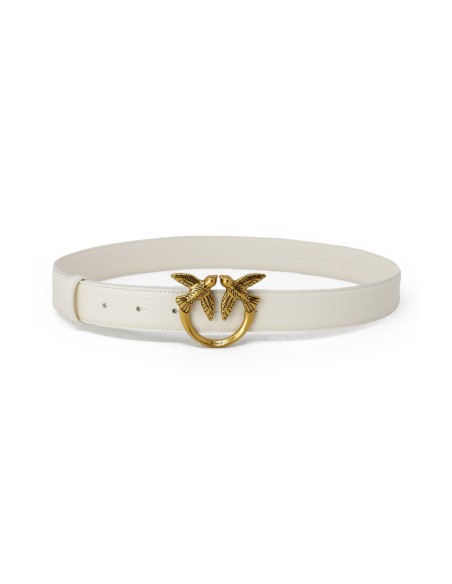 Pinko ceinture femme blanche cuir premium | choixmode.fr