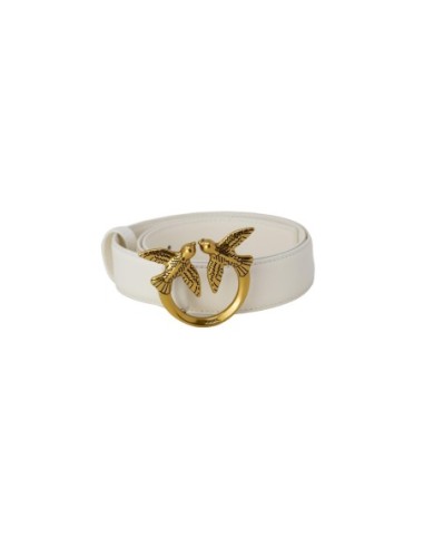 Pinko ceinture femme blanche cuir premium | choixmode.fr