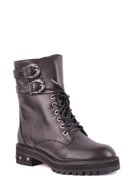 Pinko bottes femme noires cuir | choixmode.fr