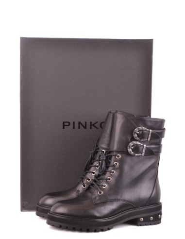 Pinko bottes femme noires cuir | choixmode.fr
