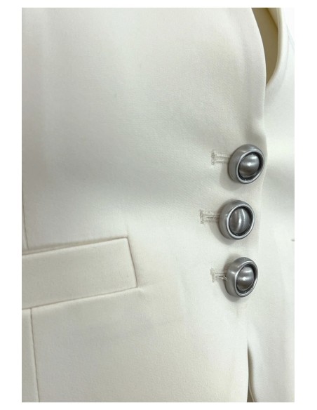 Pinko gilet femme blanc moderne | choixmode.fr