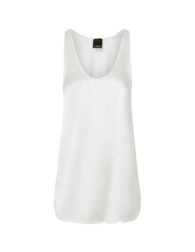 Pinko débardeur femme blanc soie | choixmode.fr