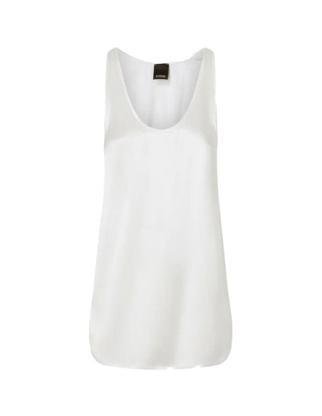 Pinko débardeur femme blanc soie | choixmode.fr