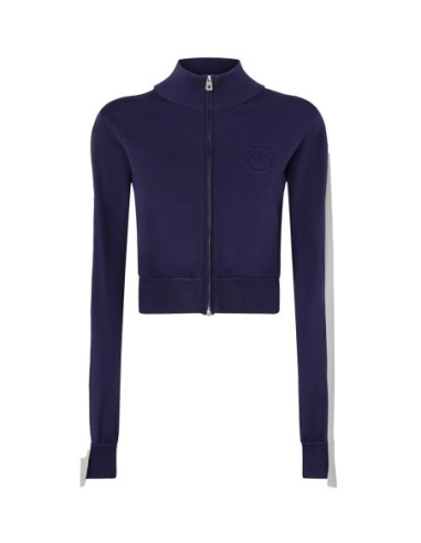 Pinko sweat femme bleu zippé | choixmode.fr