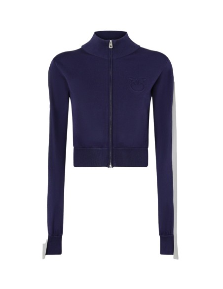 Pinko sweat femme bleu zippé | choixmode.fr