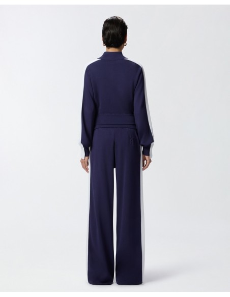 Pinko sweat femme bleu zippé | choixmode.fr