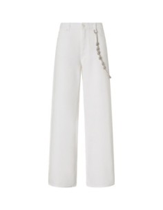 Pinko pantalon femme blanc lyocell | choixmode.fr