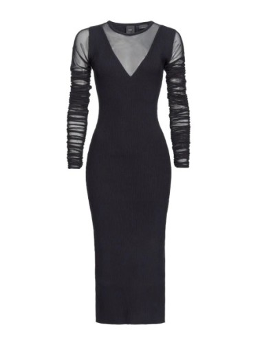 Pinko robe femme noire fluide | choixmode.fr