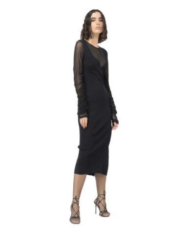 Pinko robe femme noire fluide | choixmode.fr