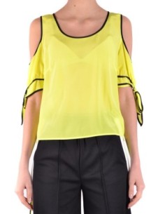 Pinko blouse femme jaune soie | choixmode.fr