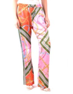 Pinko pantalon femme rose imprimé | choixmode.fr
