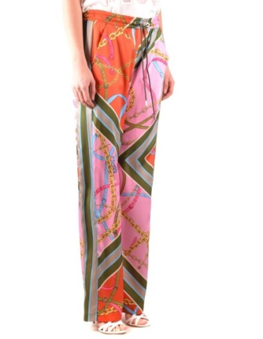 Pinko pantalon femme rose imprimé | choixmode.fr