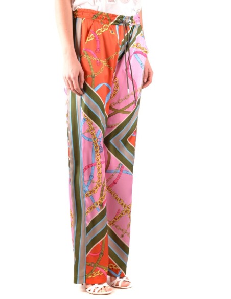 Pinko pantalon femme rose imprimé | choixmode.fr