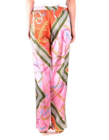 Pinko pantalon femme rose imprimé | choixmode.fr