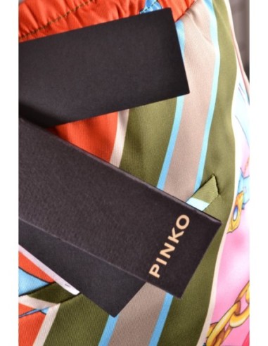 Pinko pantalon femme rose imprimé | choixmode.fr