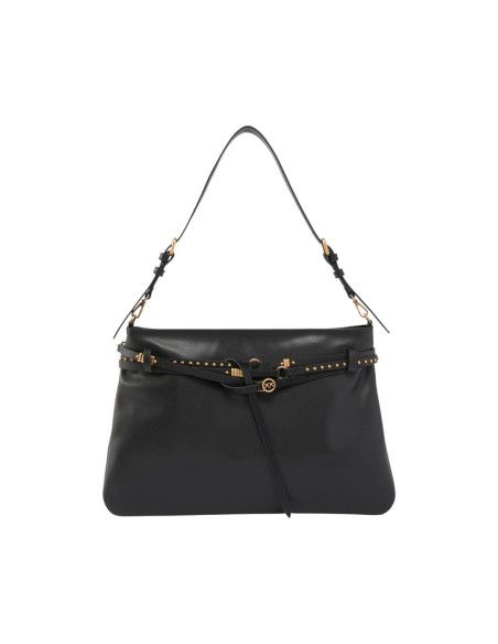 Pinko sac femme noir bandoulière cuir | choixmode.fr