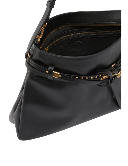 Pinko sac femme noir bandoulière cuir | choixmode.fr