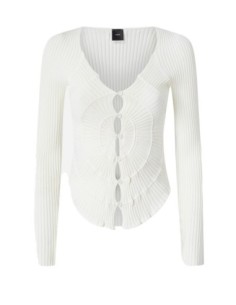 Pinko cardigan femme blanc élégant | choixmode.fr