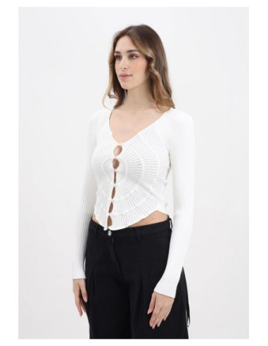 Pinko cardigan femme blanc élégant | choixmode.fr
