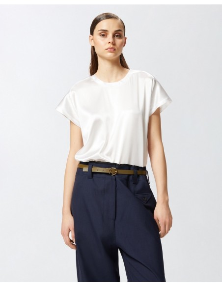 Pinko blouse femme blanche soie stretch | choixmode.fr