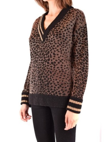 Pinko pull femme marron léopard | choixmode.fr