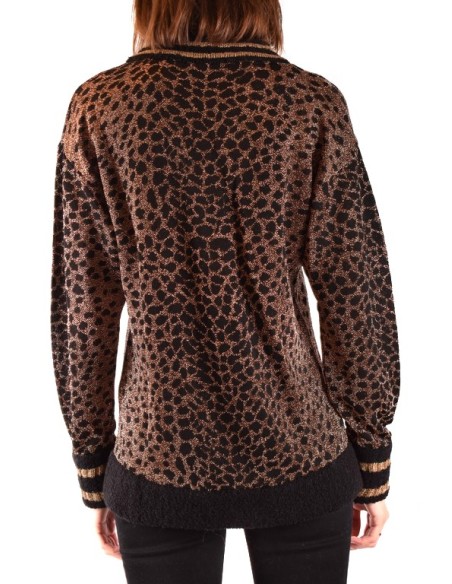 Pinko pull femme marron léopard | choixmode.fr