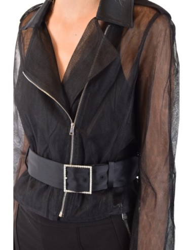 Pinko veste femme noire ceinturée | choixmode.fr