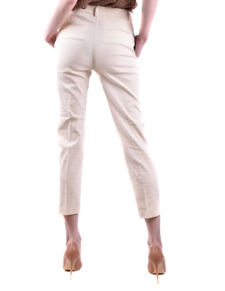 Pinko pantalon femme blanc lin | choixmode.fr