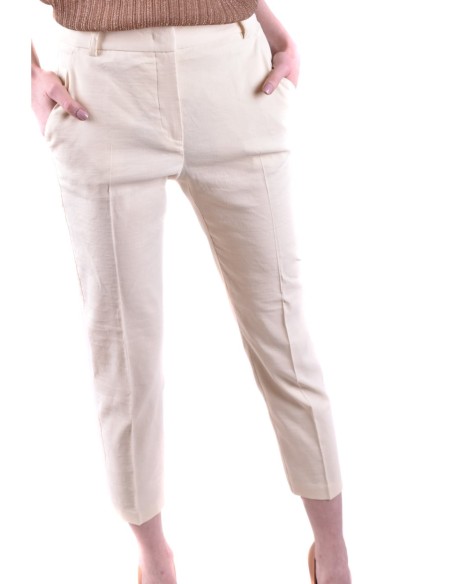 Pinko pantalon femme blanc lin | choixmode.fr
