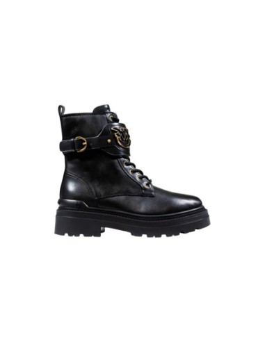 Pinko bottines femme noires cuir | choixmode.fr