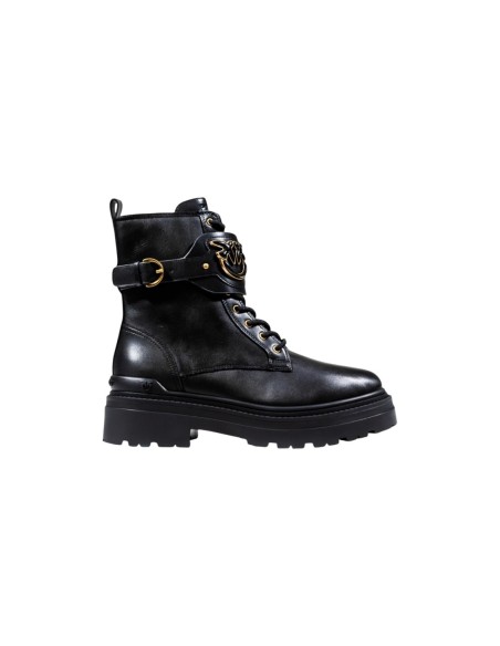 Pinko bottines femme noires cuir | choixmode.fr