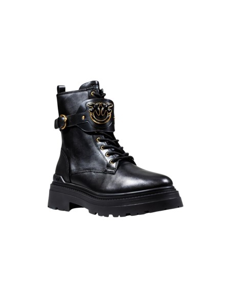 Pinko bottines femme noires cuir | choixmode.fr