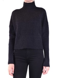 Pinko pull femme noir laine col montant | choixmode.fr