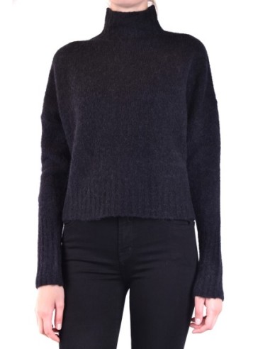 Pinko pull femme noir laine col montant | choixmode.fr