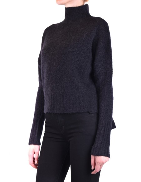 Pinko pull femme noir laine col montant | choixmode.fr
