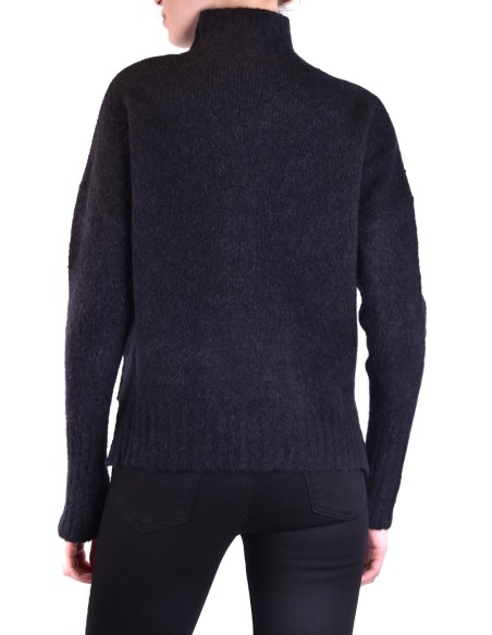 Pinko pull femme noir laine col montant | choixmode.fr
