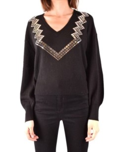 Pinko pull femme noir col V | choixmode.fr