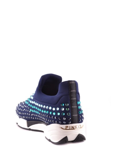 Pinko baskets femme bleu strass | choixmode.fr