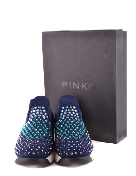 Pinko baskets femme bleu strass | choixmode.fr
