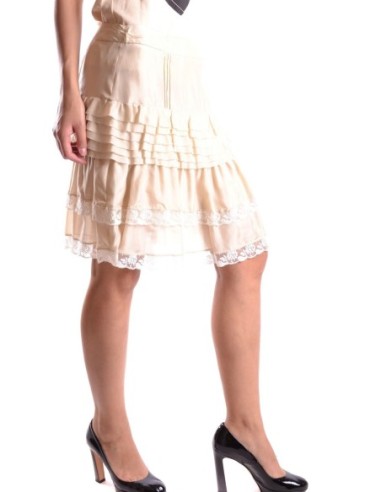 Pinko jupe femme beige soie | choixmode.fr